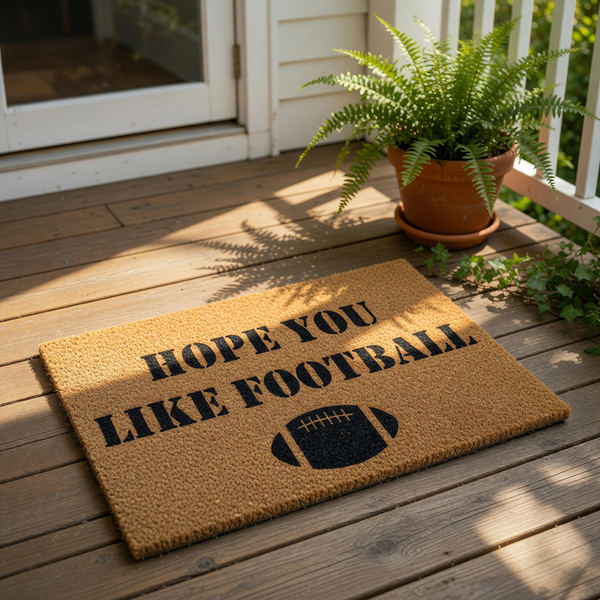doormat, doormats, funny doormat, funny doormats, welcome mat, door mat, Football Doormat, Housewarming Gift, Football Lover Gift, Football Gift, Sports Doormat, football fan gift, Football Welcome Mat