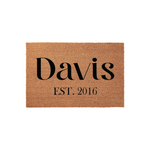 Est. Personalized Family Name Doormat