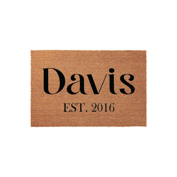 Est. Personalized Family Name Doormat
