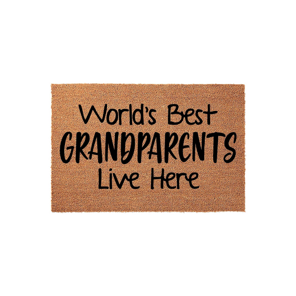World's Best Grandparents Live Here Doormat