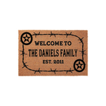 Welcome To Personalized Family Name Doormat