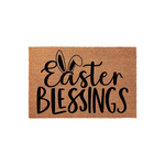 Easter Blessings Rabbit Doormat
