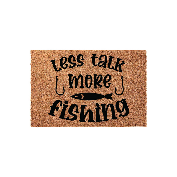 Less Talk More Fishing Doormat