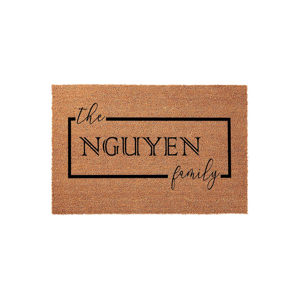 Personalized Last Name Doormat