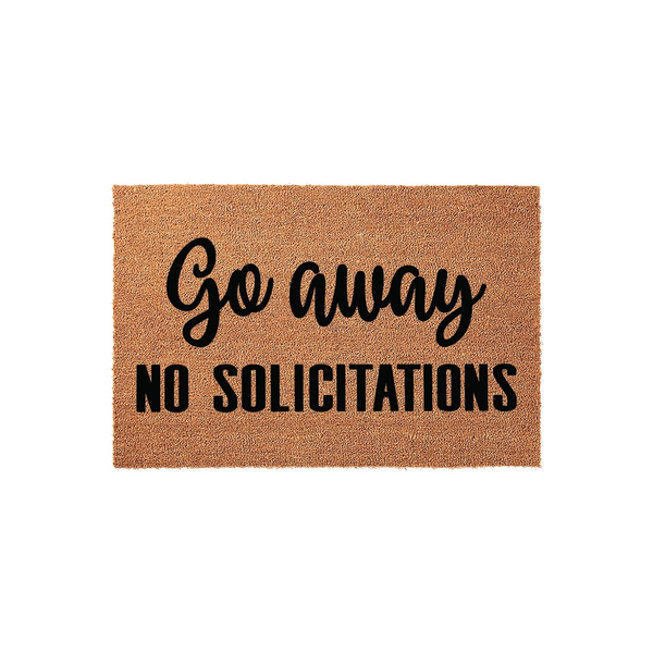 Go Away No Solicitations Doormat