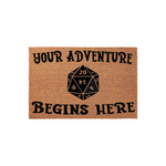 Your Adventure Begins Here Doormat