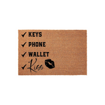Keys Phone Wallet Kiss Doormat