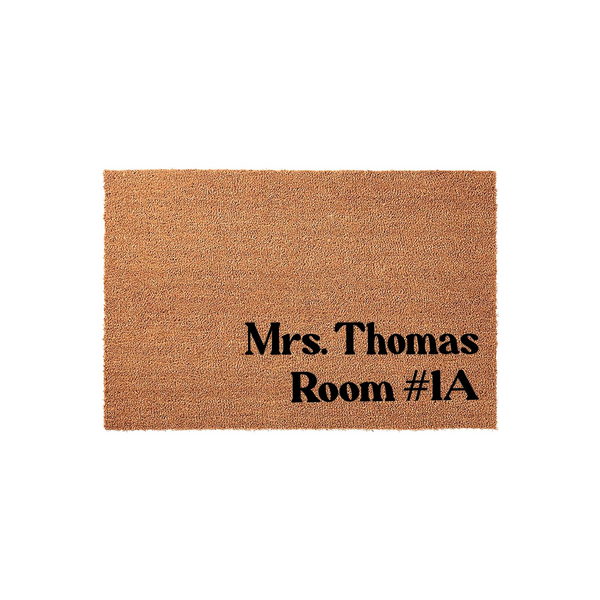 Room Personalized Last Name Doormat