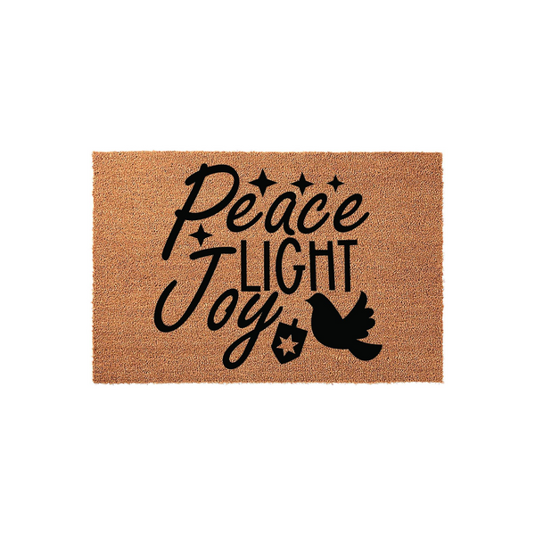 Peace Light Joy Dove Doormat