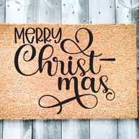 Merry Christ Mas Christmas Doormat