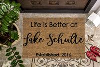 Personalized Lakehouse Doormat
