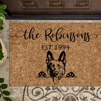German Shepherd Personalized Custom Doormat