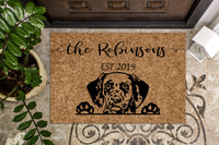 Dalmatian Dog Personalized Custom Doormat
