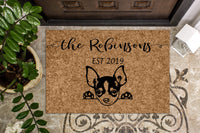 Chihuahua Puppy Personalized Custom Doormat
