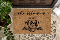 Rottweiler Personalized Doormat
