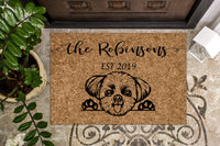 Shih Tzu Dog Personalized Doormat
