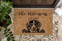 Bernese Mountain Dog Personalized Custom Doormat
