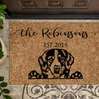 Bernese Mountain Dog Personalized Custom Doormat