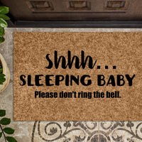 Shh Sleeping Baby Doormat