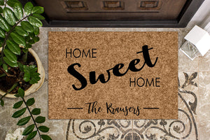 Home Sweet Home Personalized Doormat