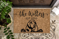 Cocker Spaniel Personalized Custom Doormat
