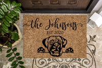 Bull Mastiff Personalized Custom Doormat
