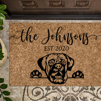 Bull Mastiff Personalized Custom Doormat