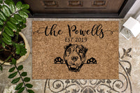 Shar Pei Personalized Doormat
