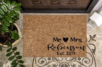 Mr & Mrs Custom Doormat
