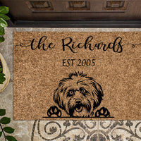 Lhasa Apso Personalized Door mat