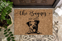 Jack Russell Dog Personalized Doormat
