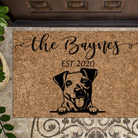 Jack Russell Dog Personalized Doormat