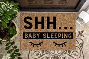 Shh Baby Sleeping Doormat