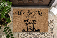 Lakeland Terrier Personalized Door mat
