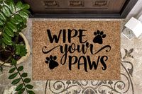 Wipe Your Paws v3 Funny Welcome Mat
