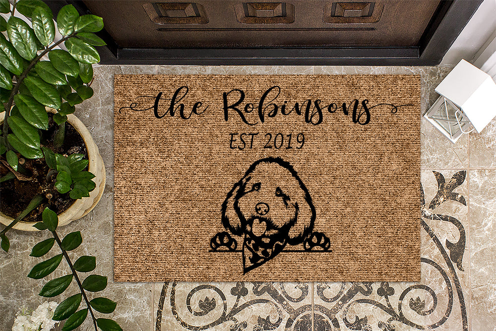 Cockapoo Personalized Custom Doormat