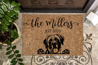 English Mastiff Personalized Custom Doormat
