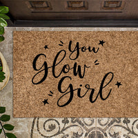 You Glow Girl Power Doormat