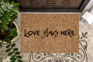Love Grows Here Doormat