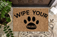 Wipe Your Paws Funny Welcome Mat
