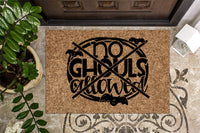 No Ghouls Allowed Halloween Door Mat | Funny Doormat | Welcome Mat | Funny Door Mat | Funny Gift | Home Doormat | Custom Doormat
