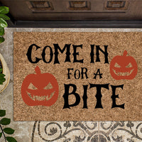 Come In For a Bite Halloween Door Mat