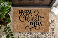 Merry Christ Mas Christmas Doormat
