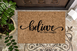 Believe in the Magic Christmas Doormat