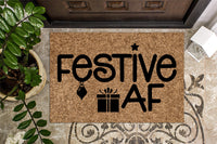 Festive AF Christmas Doormat
