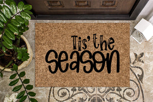 Tis The Season Christmas Front Doormat