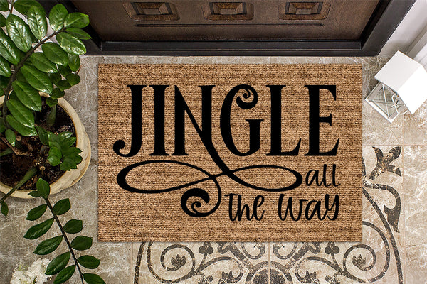 Jingle All The Way Christmas Doormat