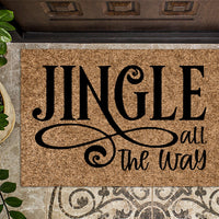 Jingle All The Way Christmas Doormat
