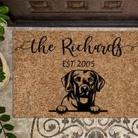 Chesapeake Bay Retriever Personalized Custom Doormat