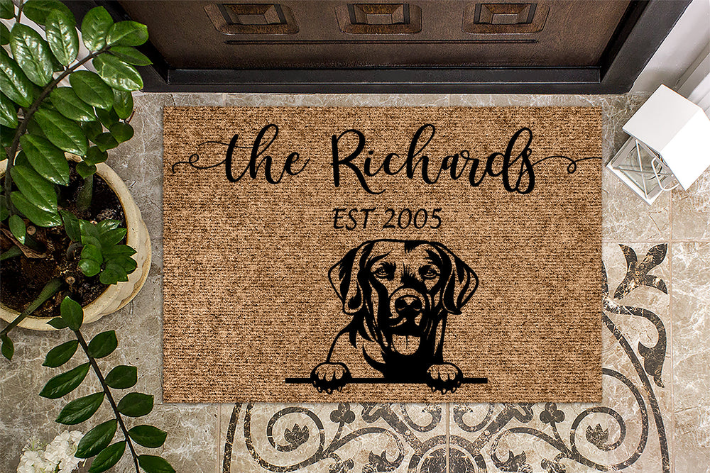 Chesapeake Bay Retriever Personalized Custom Doormat